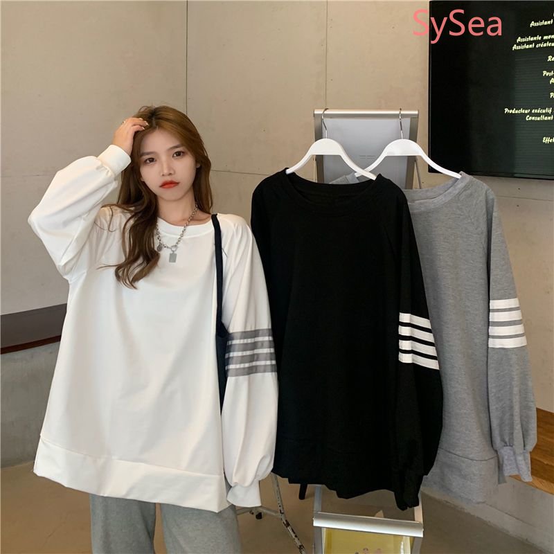 Áo Thun Nữ Cổ Tròn Sọc Ngang Plus size