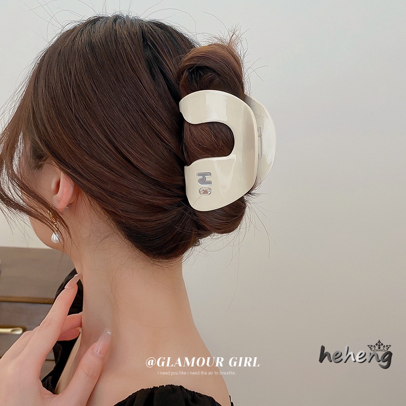 Dongdaemun Diamond Letters Vaulted Hairpin Fashion Trends Head vishark jia Gripper Simple Hair Accessories Wholesale Female