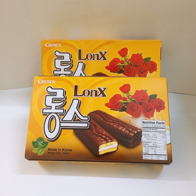 Bánh Crown LonX Hàn Quốc Chocolate