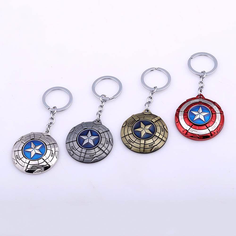 Móc Khóa Hình Khiên Captain America Thời Trang Cá Tính