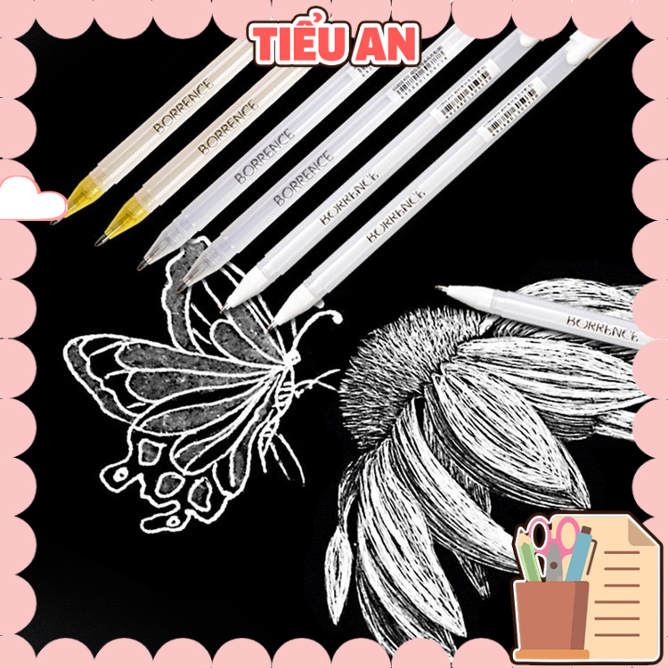 Bút / Viết Kháng Nước Dùng Trang Trí/ Vẽ BORRENCE (Ngòi 0.8 mm)