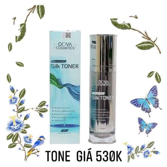 Silk toner dova ( Nước hoa Hồng thiếp vàng) hàng chuẩn