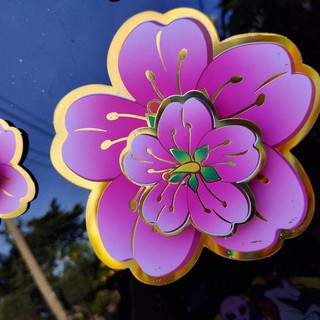 Hoa đào mai 3D trang trí tết (loại dán)