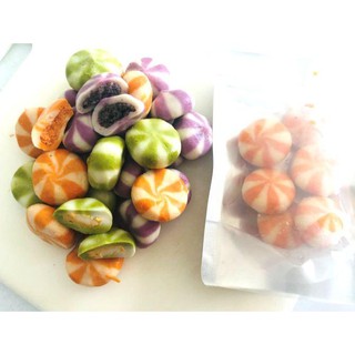 100g viên hải sản thả lẩu Lacusina (6 viên) màu cam