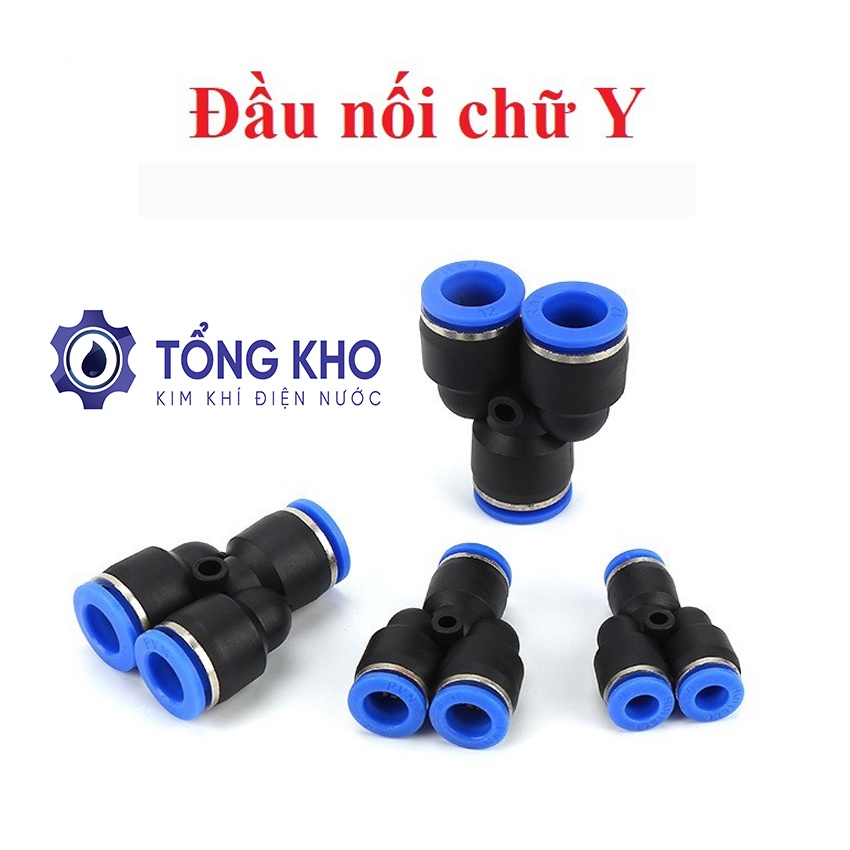 Đầu nối PY chữ Y khí nén, phun sương đầy đủ kích thước - Tổng kho kim khí điện nước