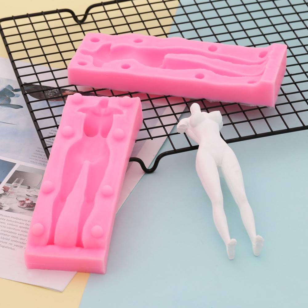 Khuôn Silicone Làm Bánh Tạo Hình Búp Bê 3D Độc Đáo Tiện Dụng