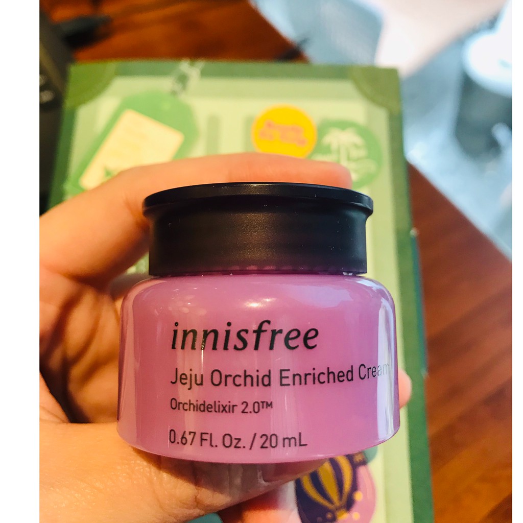 Kem dưỡng da Innisfree Orchid Enriched Cream 10ml chiết xuất hoa lan chống oxy hóa lão hóa da