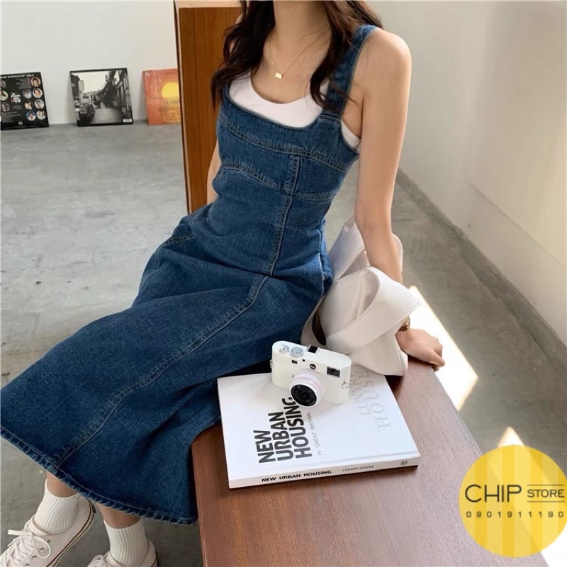 VÁY JEAN DENIM CHỮ A CÓ TÚI KOREA MANG ĐƯỢC NHIỀU KIỂU