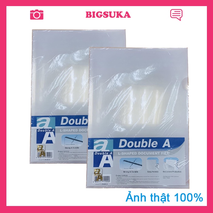 Bìa lá A4 Double A [xấp 12 cái] - Bìa dày 0.18 BIGSUKA