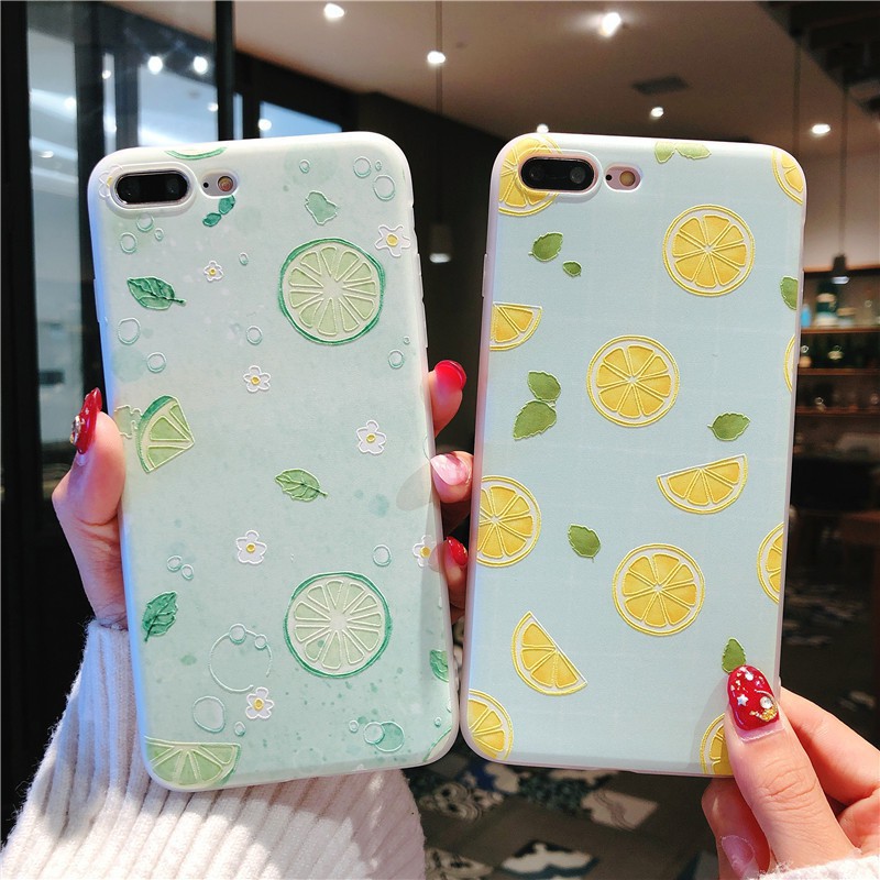 Ốp lưng iPhone silicon dẻo hoạ tiết chanh thanh mát đủ mã iPhone 6 /6s/6Plus/6sPlus/7/7Plus/8/8Plus /X/XS a43