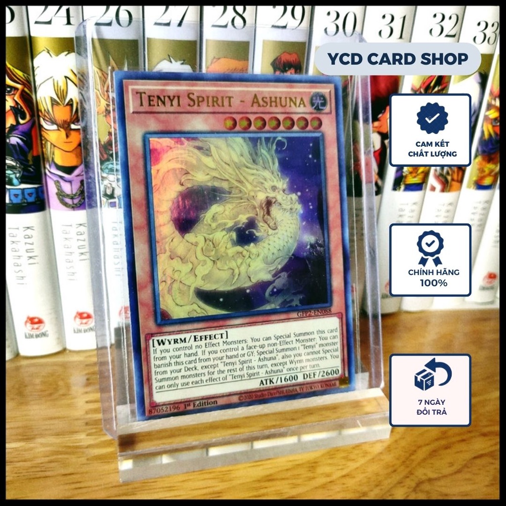 Thẻ bài Yugioh Chính Hãng Tenyi Spirit Ashuna – Ultra Rare