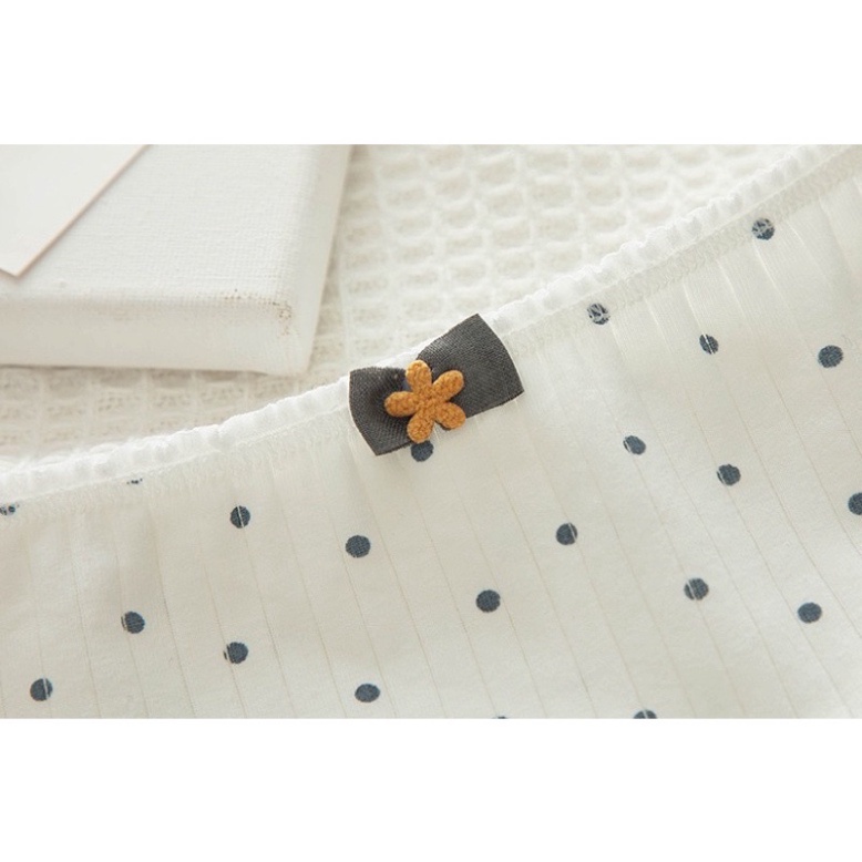 Quần Lót Nữ ❤️ Quần Cotton Nữ Gân Tăm Dễ Thương Kháng Khuẩn 0126 chất đẹp, thoáng hút mồ hôi