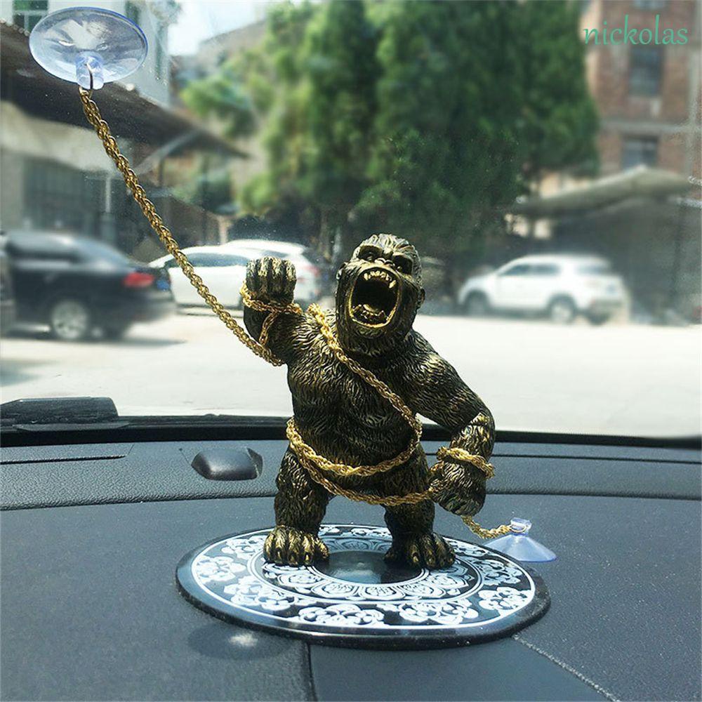 Mô hình đồ chơi nhân vật hoạt hình King Kong trang trí xe hơi