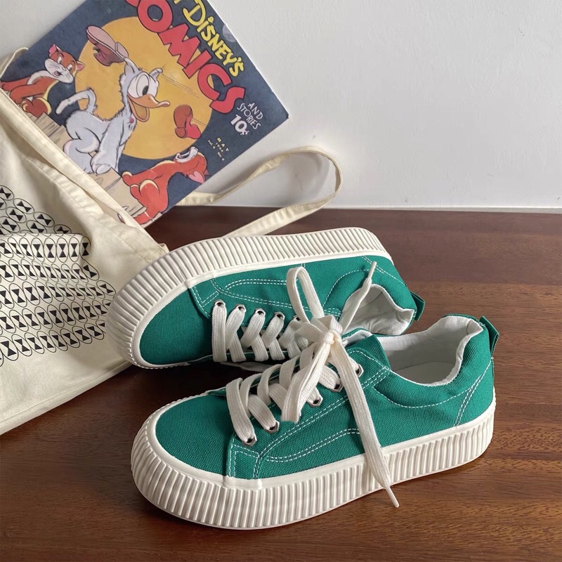 Giày vải đế độn 3 cm