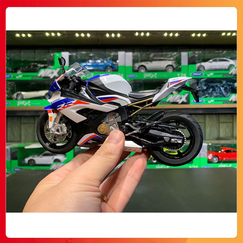 MÔ HÌNH XE BMW S1000RR 2020 1:12 HUAYI MODEL