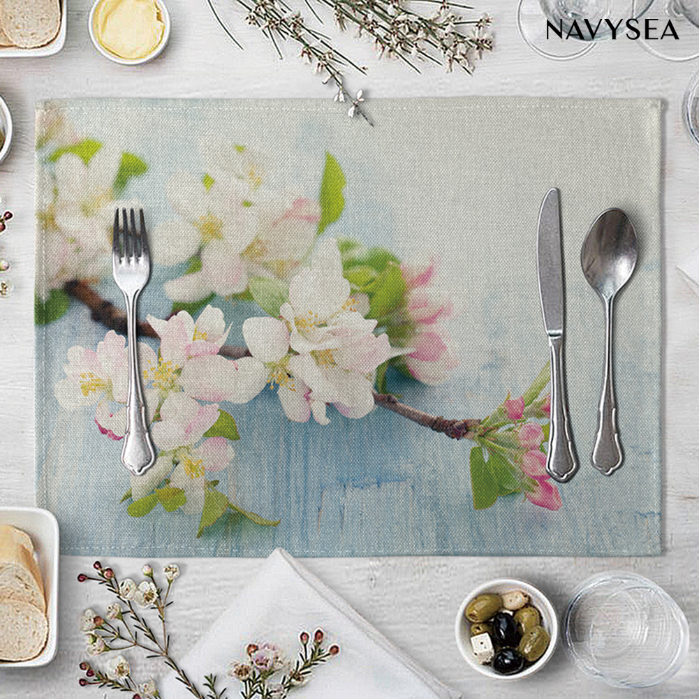 Set 2 Tấm Lót Chén Đĩa Hình Lá Cây Kích Thước 42x32cm | BigBuy360 - bigbuy360.vn