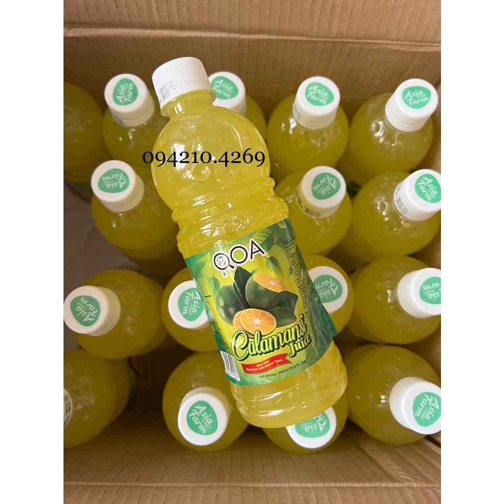 Nước Cốt Tắc/ Siro Quất QOA chai 450ml- CHUYÊN PHA CHẾ TRÀ TẮC - Bách hóa Nguyên liệu