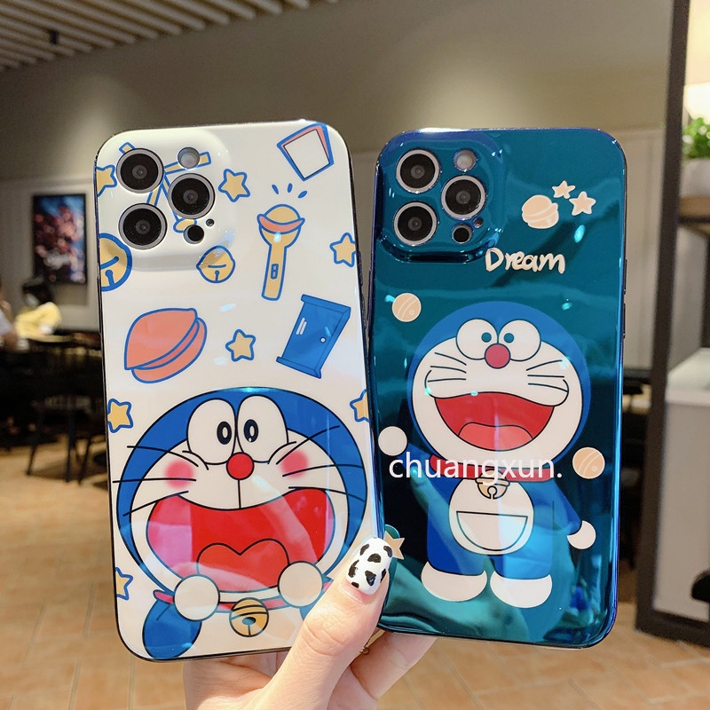 Ốp điện thoại mềm hình Doraemon có giá đỡ cho OPPO A95 A16k A16 A74 A54 4G A94