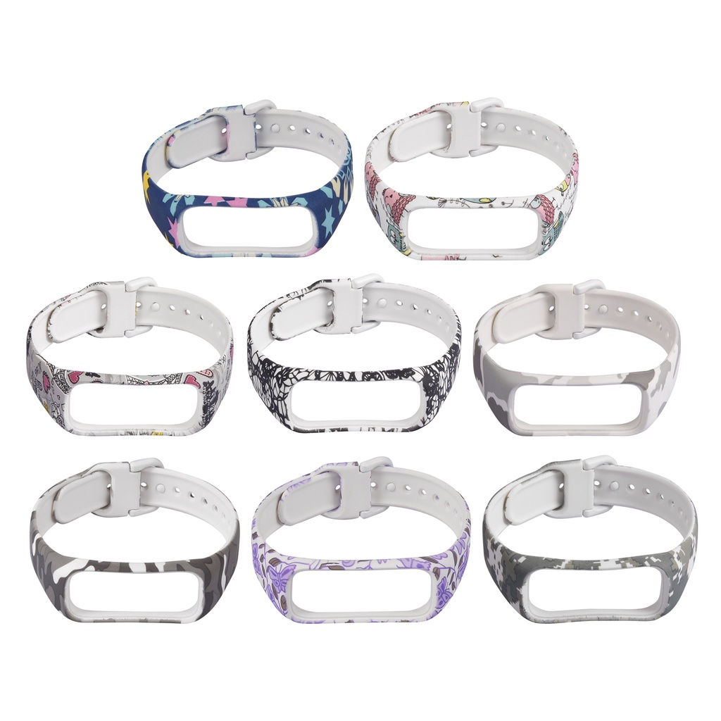 Dây đeo cổ tay họa tiết rằn ri thân thiện với da cho Samsung Galaxy Fit-e SM R375