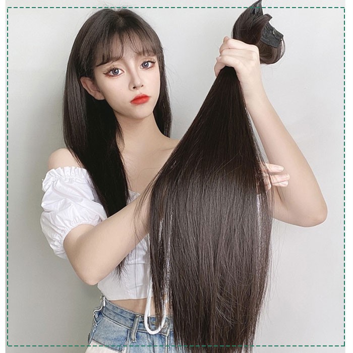 Set 3 dải tóc kẹp phím thẳng dài và dày Khami Beauty, kẹp phồng chân tóc