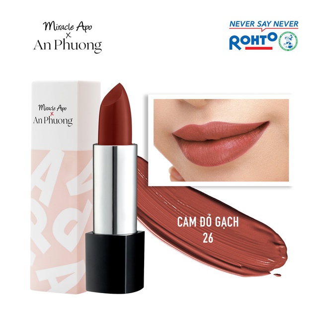Son thỏi Miracle Apo x An Phương Holiday Collection Lipstick 4g | BigBuy360 - bigbuy360.vn