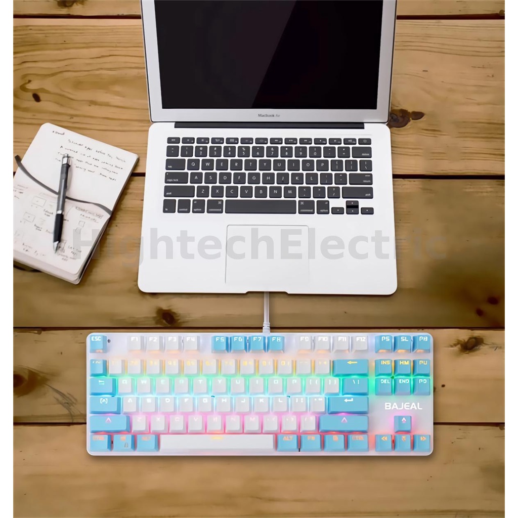 Bàn Phím Cơ Chơi Game RGB 87 Phím Có Dây