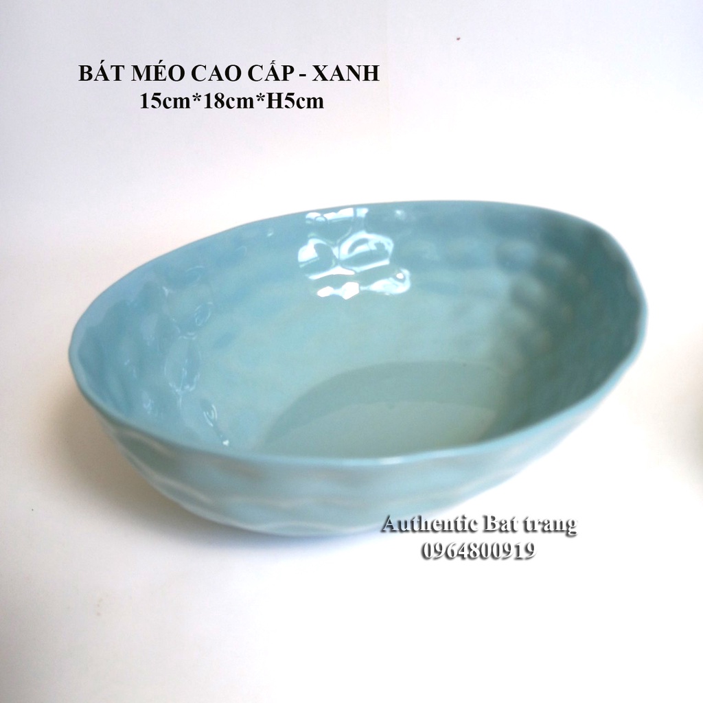 &quot;HOT&quot; Bát méo CAO CẤP (15*18*h5cm) -Phong cách Châu Âu-Đựng đồ ăn, trang trí món ăn tuyệt vời-Gốm sứ Authentic Bát tràng