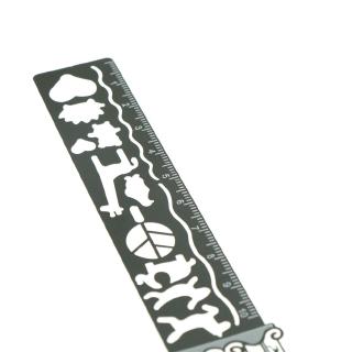 Thước kẻ vẽ bookmark dài 10cm