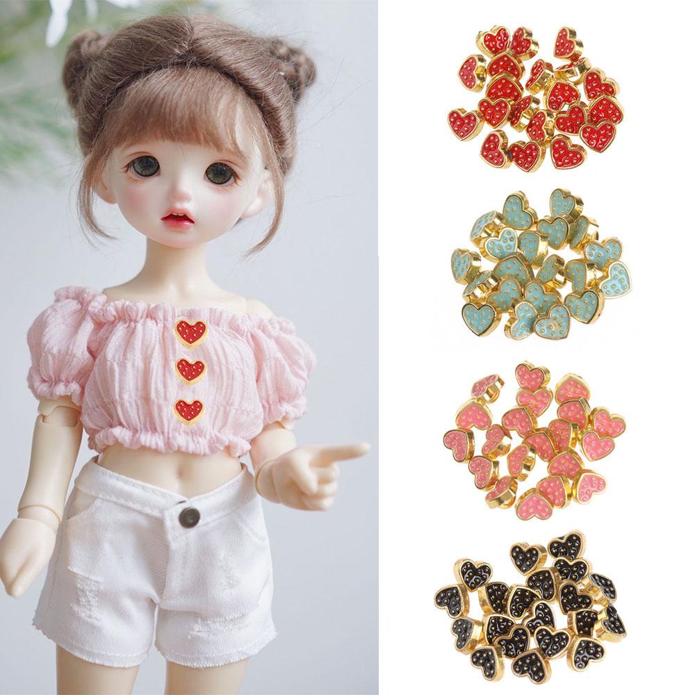 Bộ 20 Nút Mini Dễ Thương Dùng Trang Trí Quần Áo Búp Bê DIY