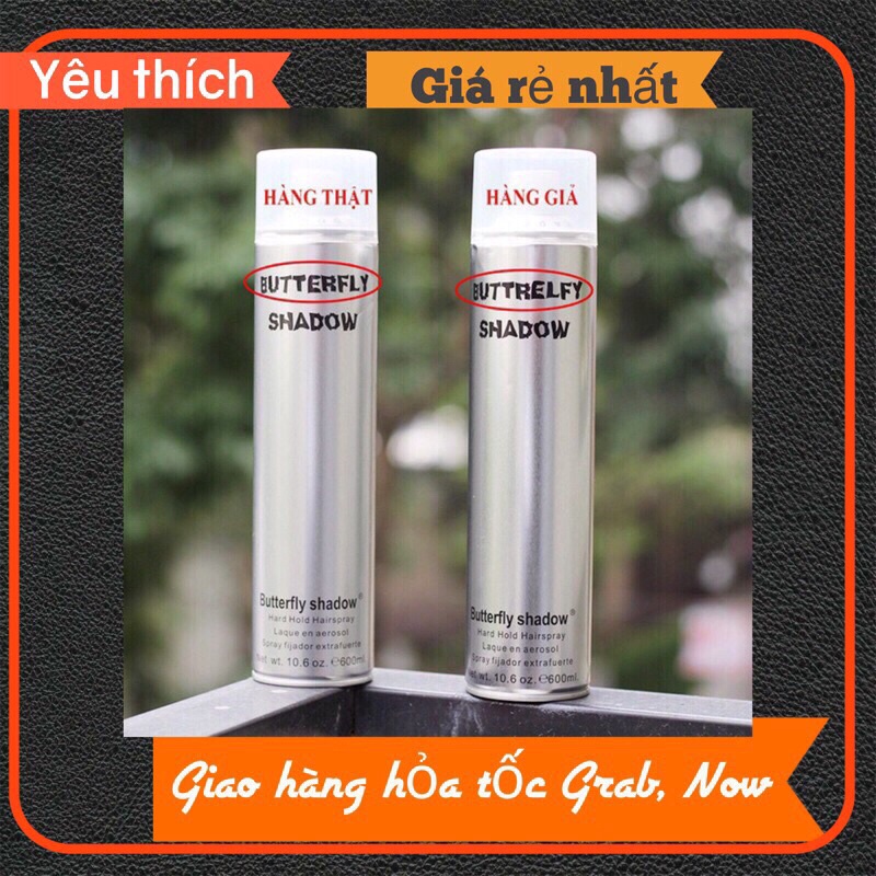 Gôm Xịt Tóc Buffterfly Shadow Chính Hãng 600ml