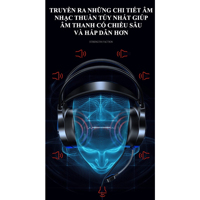 Tai nghe YINDIAO Q7 CỔNG 3.5mm + USB / CỔNG USB 7.1 chuyên game có đèn led 7 màu có mic dành cho game thủ  - NK