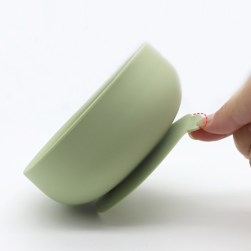 Bộ 4 Món Bát / Muỗng / Vòng Tay / Tô Ăn Dặm Bằng Silicone Có Giác Hút Cho Bé Sơ Sinh