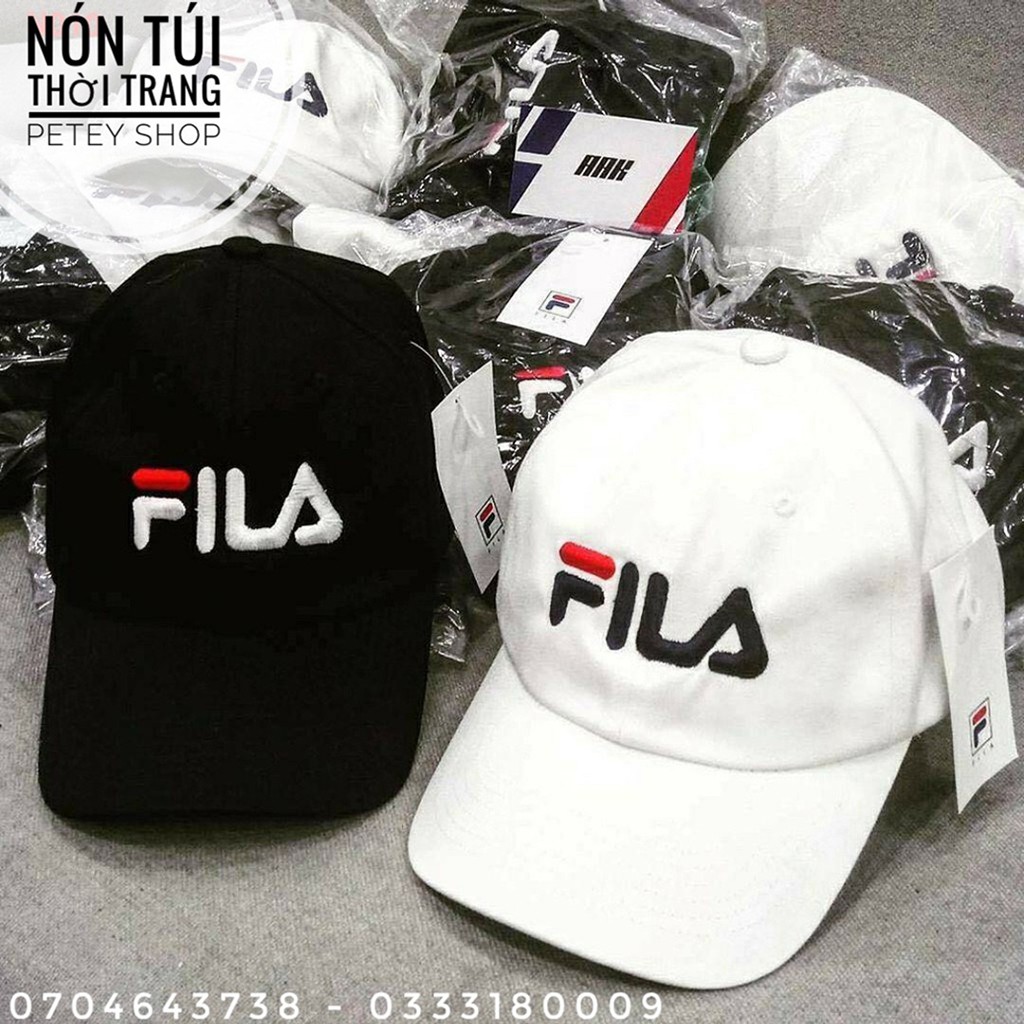 Nón lưỡi trai nam nữ chữ Fi.la chất liệu kaki freesize , phong cách thể thao cá tính thời trang HOOOTTTTT