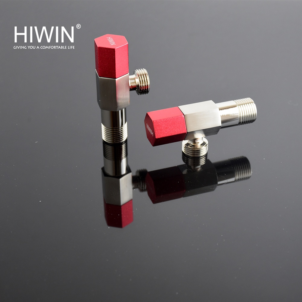 Van T chia nước vòi sen vòi xịt, van giảm áp lực nước chất liệu đồng mặt gương HIWIN JF-3062H