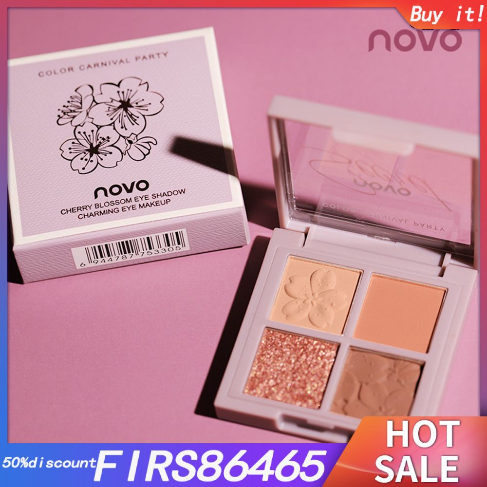 (Hàng Mới Về) Bảng Phấn Mắt Màu Nhũ Phân Cực Lấp Lánh Novo 100%
