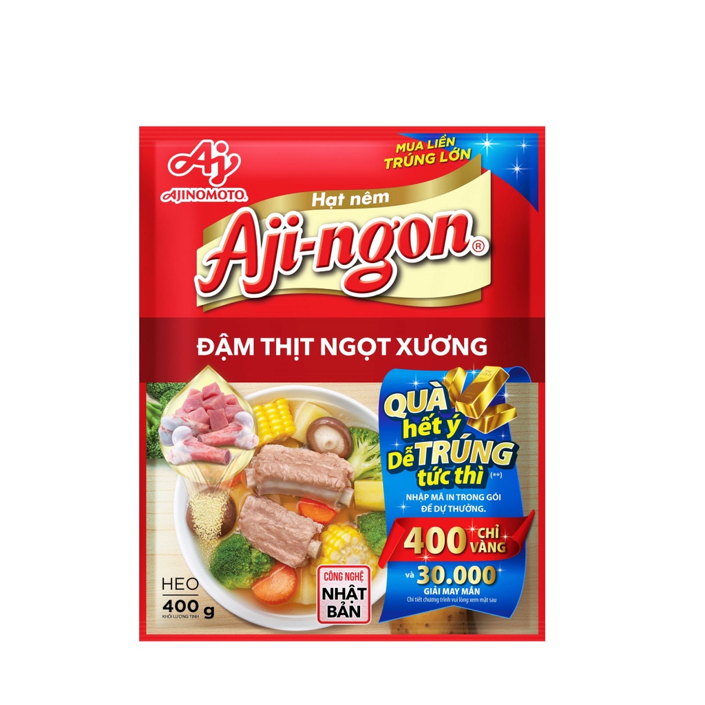 Combo 3 gói Hạt nêm Aji-ngon