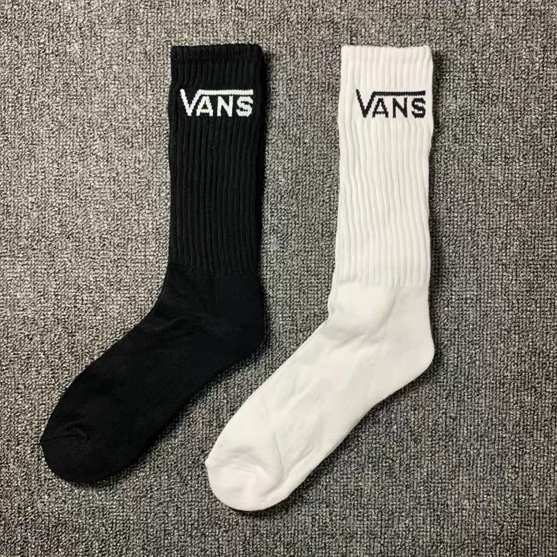 Tất nam cổ cao ❤️SALE❤️Vans Vớ nữ thể thao đá banh cổ cao dài hàng dệt kim TT21