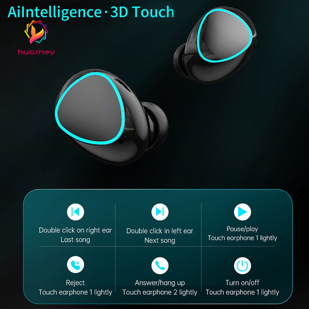 Set 4 tai nghe m22 bluetooth 5.1 mini giảm tiếng ồn cho điện thoại