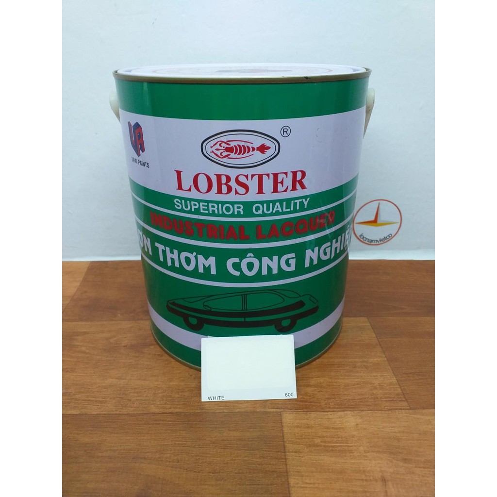 Sơn Thơm Công Nghiệp Lobster Màu Trắng 600_Lon 3L