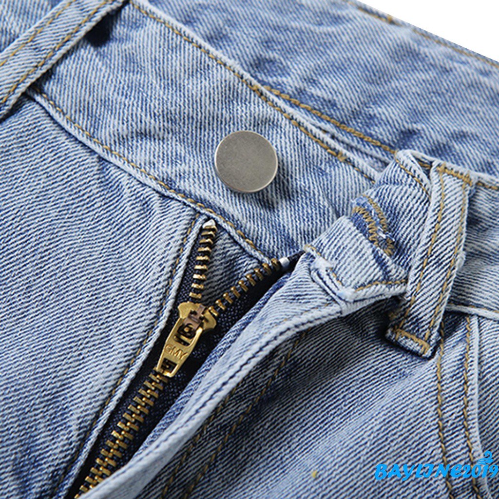 Quần Jeans Dài Lưng Cao Màu Sắc Thời Trang Cho Nữ