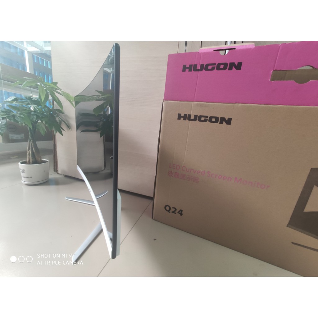 Màn hình 24 inch mới cong Hugon Q24 Full viền Full HD led IPS 75hz  bảo hành 3 tháng lỗi 1 đổi 1 | BigBuy360 - bigbuy360.vn