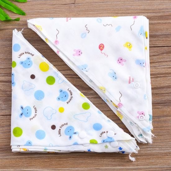 Yếm Xô Cúc Bấm Mềm Mại Cho Bé,Yếm Tam Giác Nhiều Mẫu Cho Bé