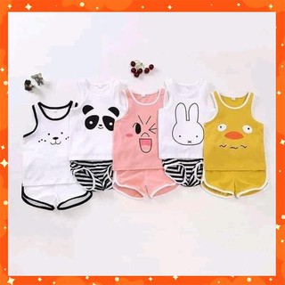 Hàng loại 1: set 5 bộ chip mỏ vịt sát nách chất cotton 2 chiều
