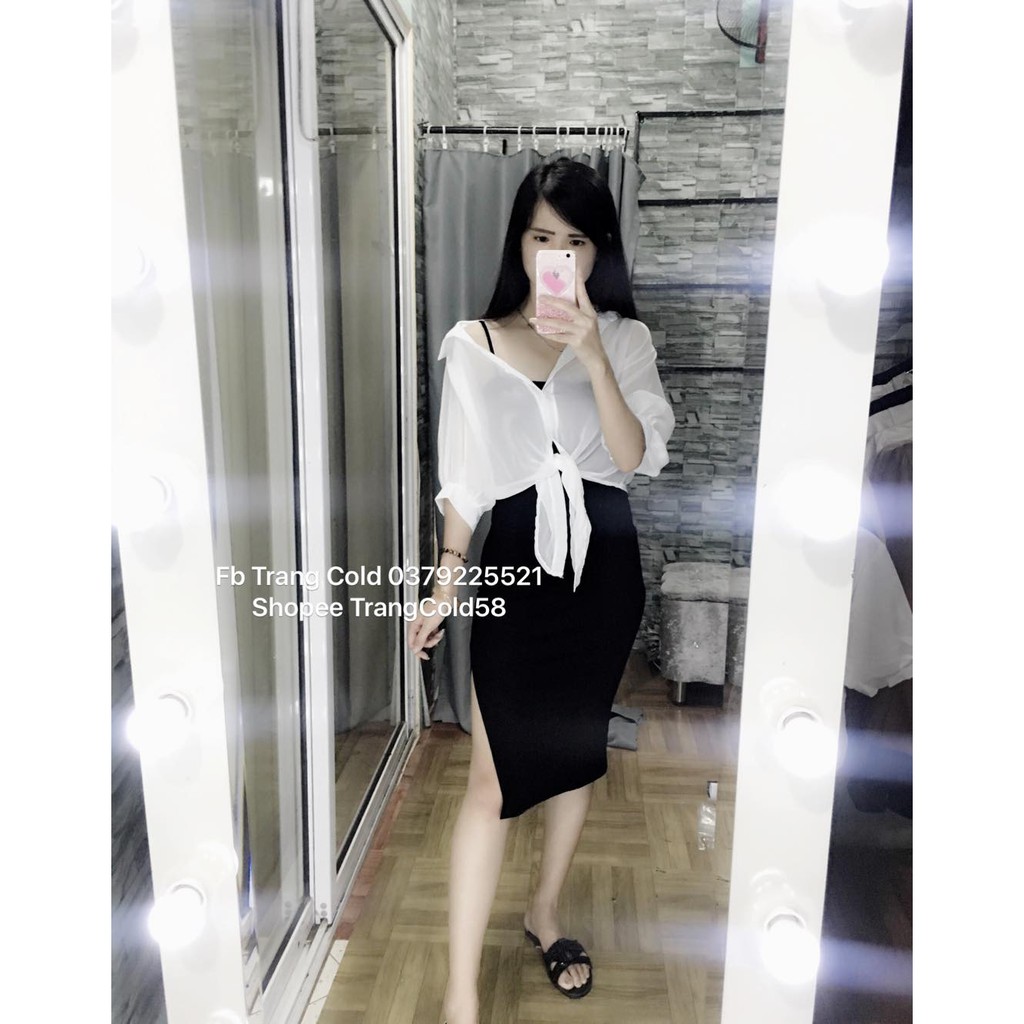 Sơ mi von mỏng khoác ngoài