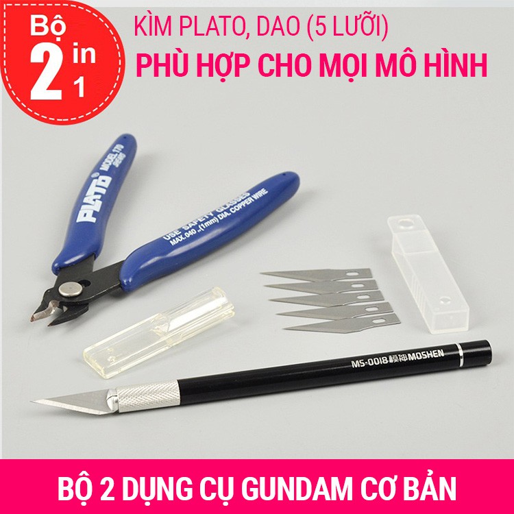 Bộ dụng cụ lắp ráp mô hình Gundam 2 in 1 (KÌM + DỤNG CỤ CẮT)