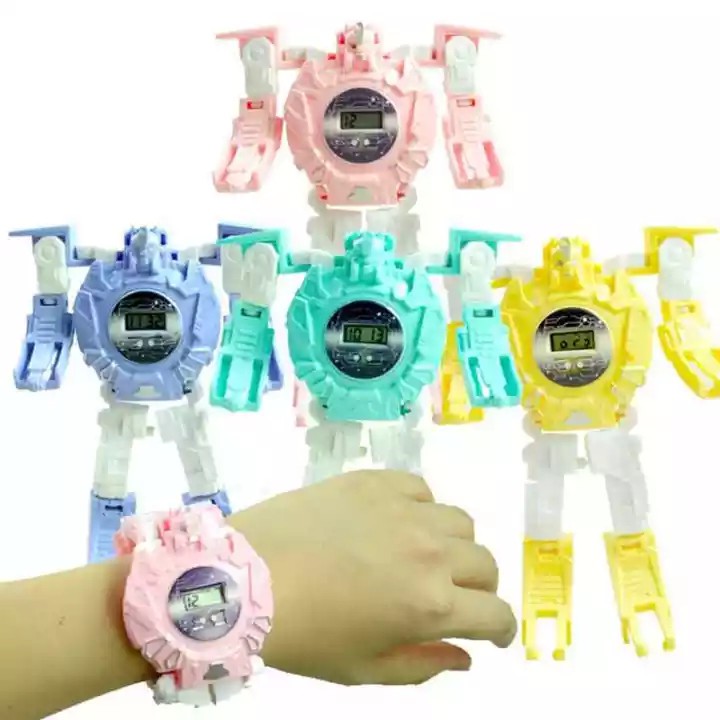 Đồng hồ điện tử đeo tay biến hình robot cho bé trai từ 2-5 tuổi COMITA.