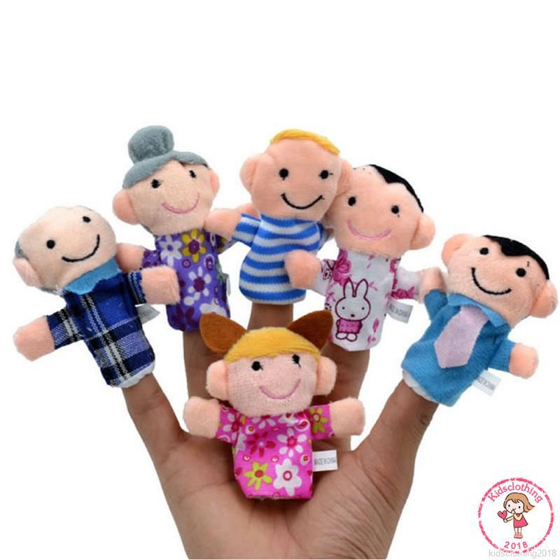 Set 6 con rối ngón tay kể chuyện chủ đề gia đình vui nhộn