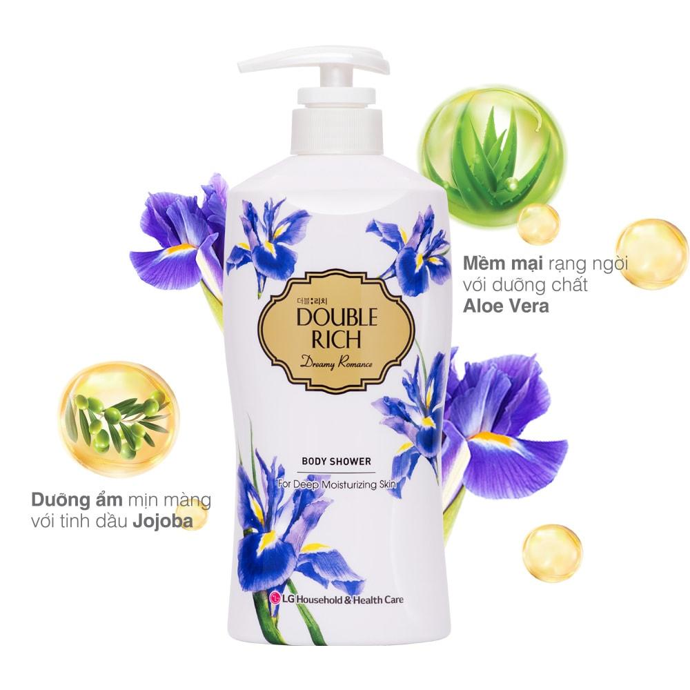 Sữa Tắm Double Rich Cấp Ẩm, Dưỡng Sáng, Mềm Mại Da Hương Hoa Body Shower