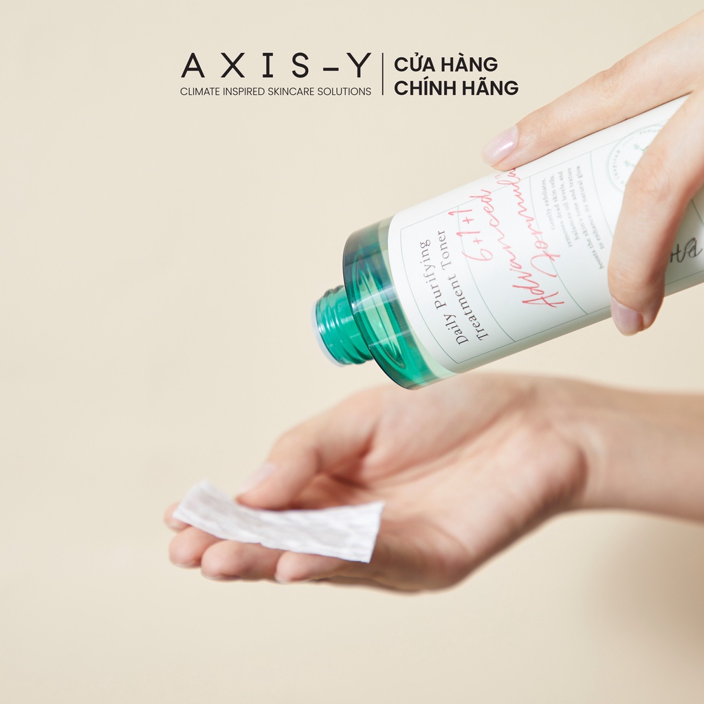 Bộ mỹ phẩm phục hồi cho da nhạy cảm Axis-Y gồm sữa rửa mặt làm sạch 180ml, toner kiểm soát mụn và tinh chất phục hồi da