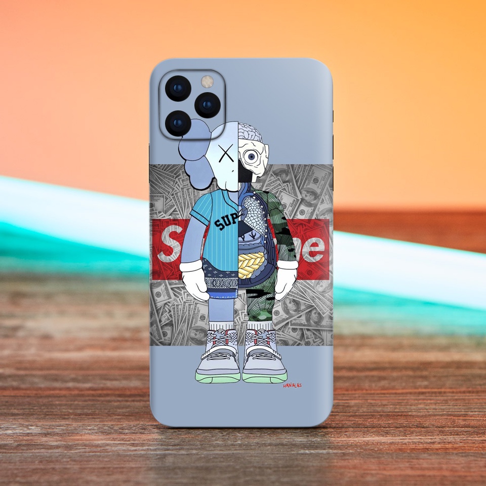 Miếng Dán Skin Điện Thoại In Hình Gấu Bông Cho Iphone 7/ 8/ X/ XS/ 11/ 11 Pro Max Và Các Dòng Máy Android